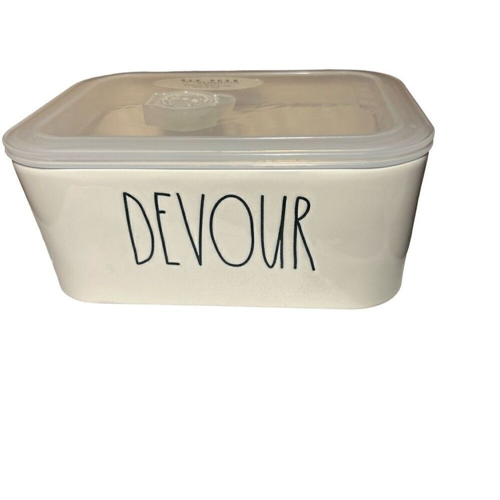 Rae Dunn ‘Devour’ Container NWT - Picture 2 of 6